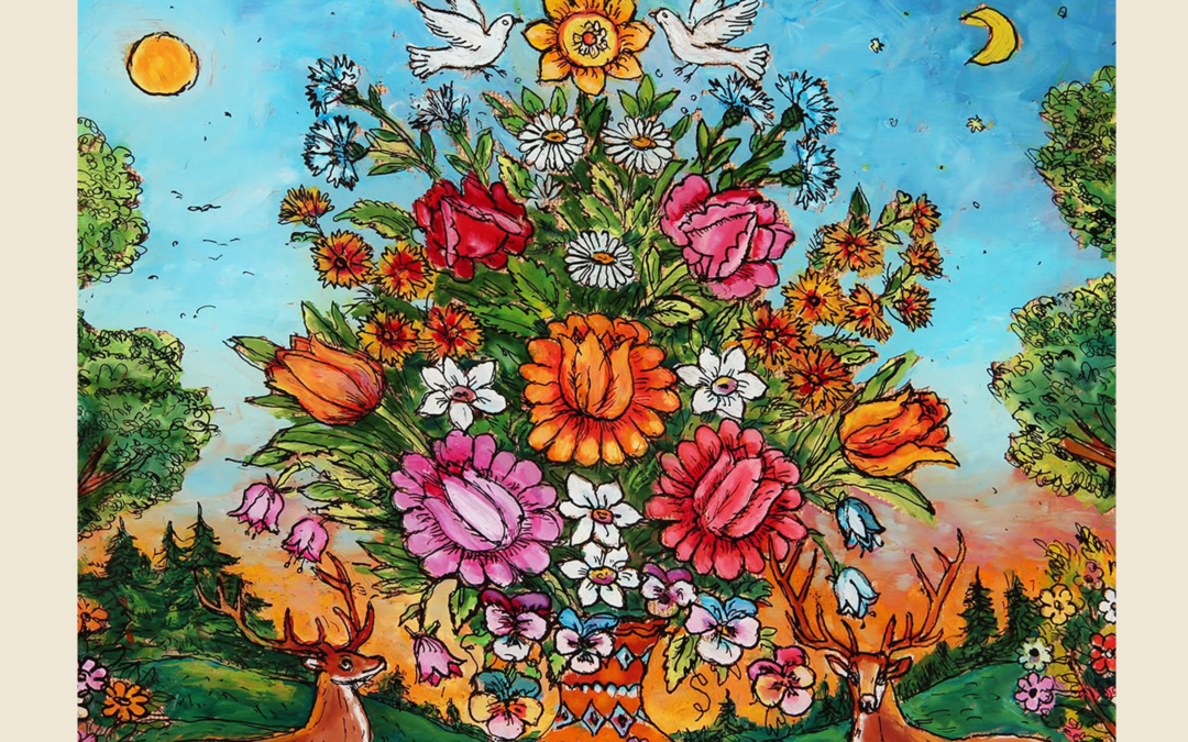 Nina Shupliak. In the Blooming Garden